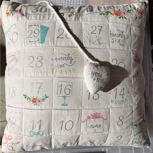 Wedding countdown pillow